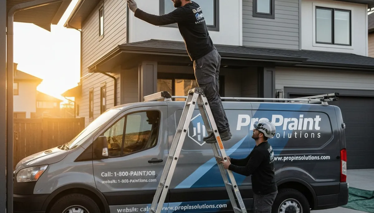 Professional gutter painting on a Florida home by expert painters in Brandon, FL